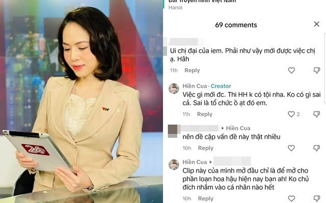 BTV Thư Hiền lên tiếng trước nghi vấn 'khịa' Hoa hậu Ý Nhi. Ảnh: Internet