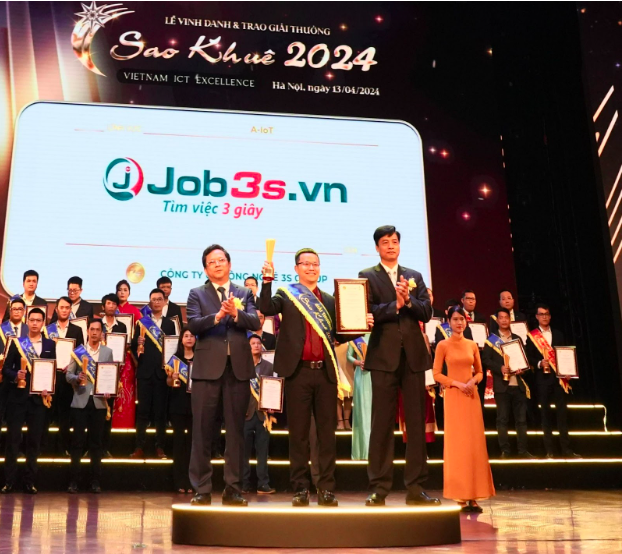 Ứng dụng hơn 20 loại AI vào tuyển dụng, Job3s.vn chính thức đạt Giải thưởng Sao Khuê 2024 ở hạng mục A-IoT - Ảnh 1